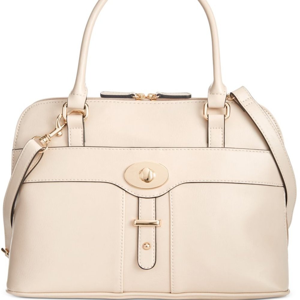 Giani Bernini Turn-Lock Glazed Dome Satchel